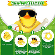 Classic Rubber Duck Dashboard Ornament – Single Set