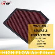 High-Flow Washable Engine Air Filter for BMW 1/2/3/4 Series