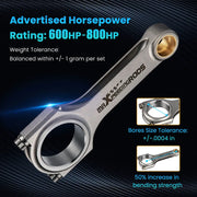 6-Inch 4340 H-Beam Connecting Rods for Chevrolet Small Block