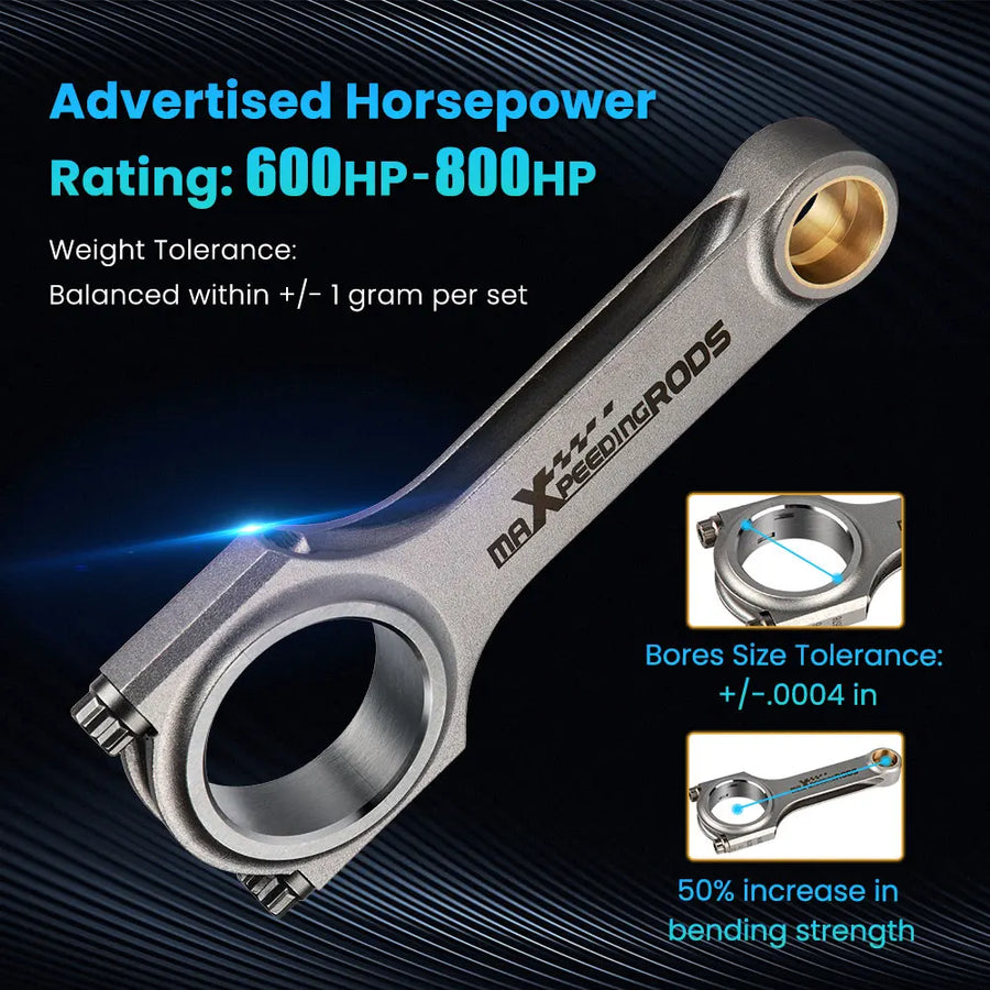 6-Inch 4340 H-Beam Connecting Rods for Chevrolet Small Block