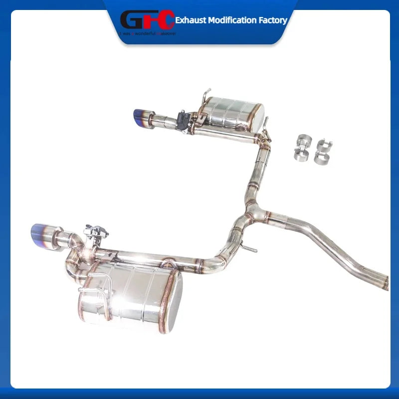 304 Stainless Steel Valved Cat-Back Exhaust System for Honda Civic 1.0T 2017