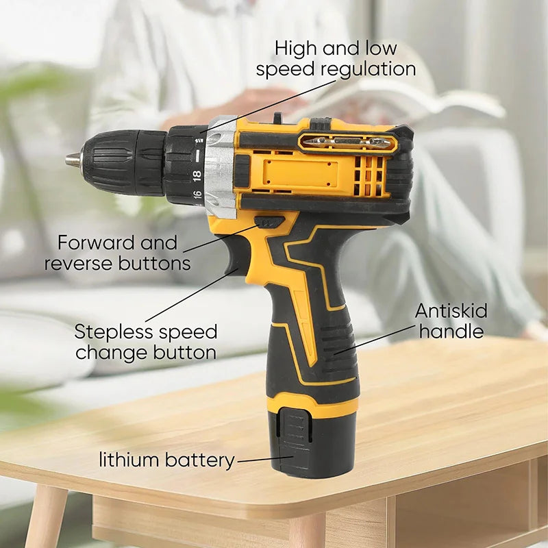 12V Cordless Drill and Screwdriver Set – Select Kit