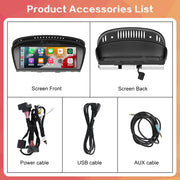 8.8-Inch CarPlay and Android Auto Display for BMW 3 Series E90–E93 and 5 Series E60/E61