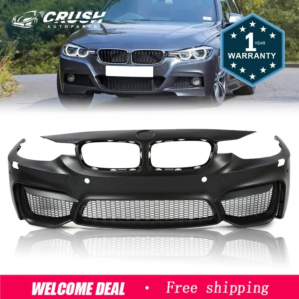 M3-Style Front Bumper Kit with PDC – 2012–2018 BMW F30/F35