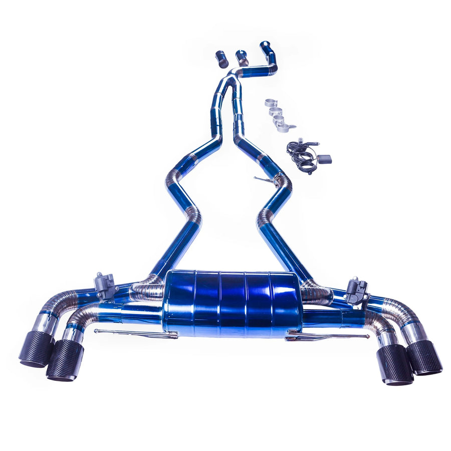 Titanium Alloy Valved Cat-Back Exhaust System for BMW M340i G20 3.0T 2025