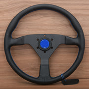 Universal 14-inch Monte Carlo Style Leather Sport Steering Wheel