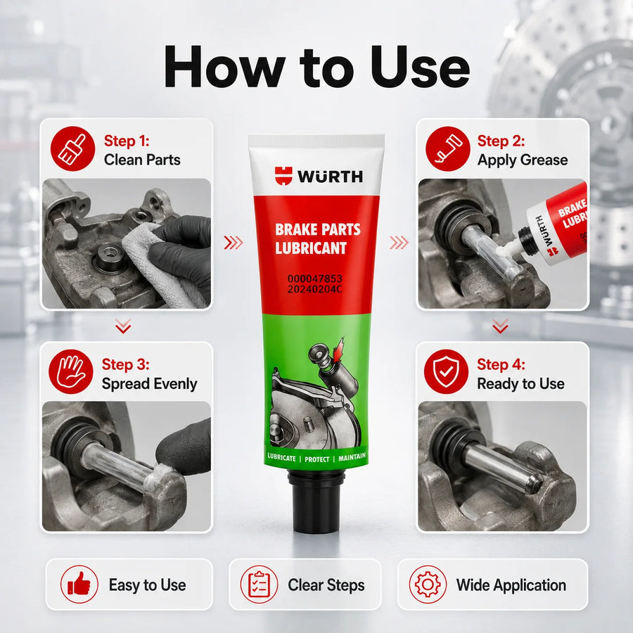 Wurth Brake Caliper Lubricant Grease, 10 g – Pack Options