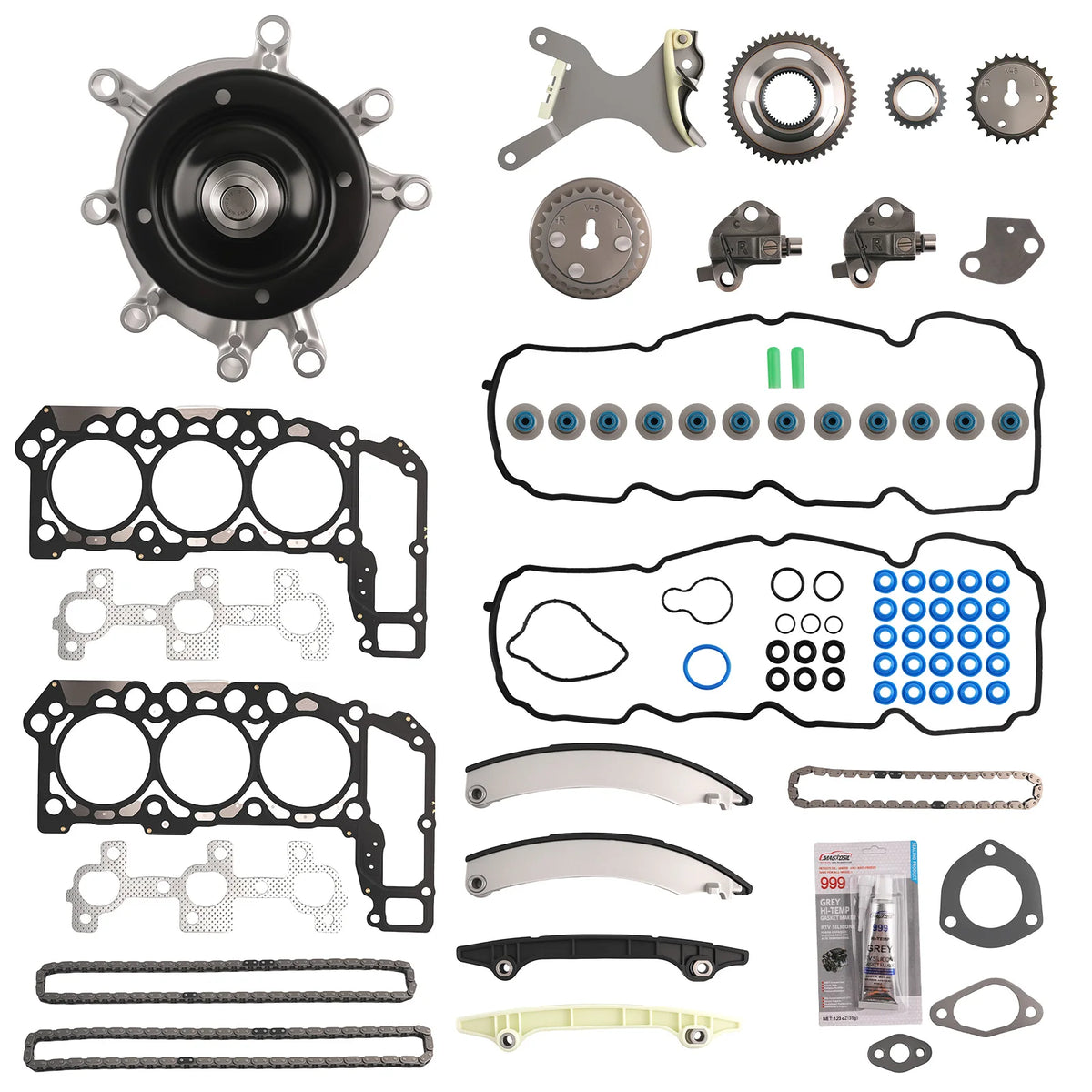 3.7L Timing Chain, Water Pump and Gasket Kit for Jeep Commander