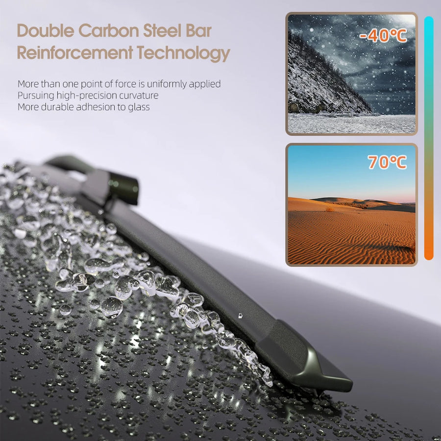 Front Windshield Wiper Blade Set for BMW i3 i3s-Front Wiper Blades 2-Piece 2013-2022