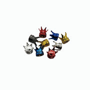 4-Piece Crown Copper Tire Valve Cap Set