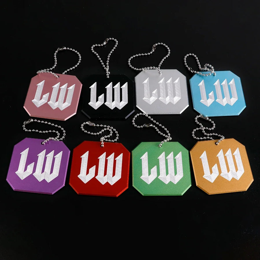 Likewise-Style Metal Gear Shift Badge & Key Ring