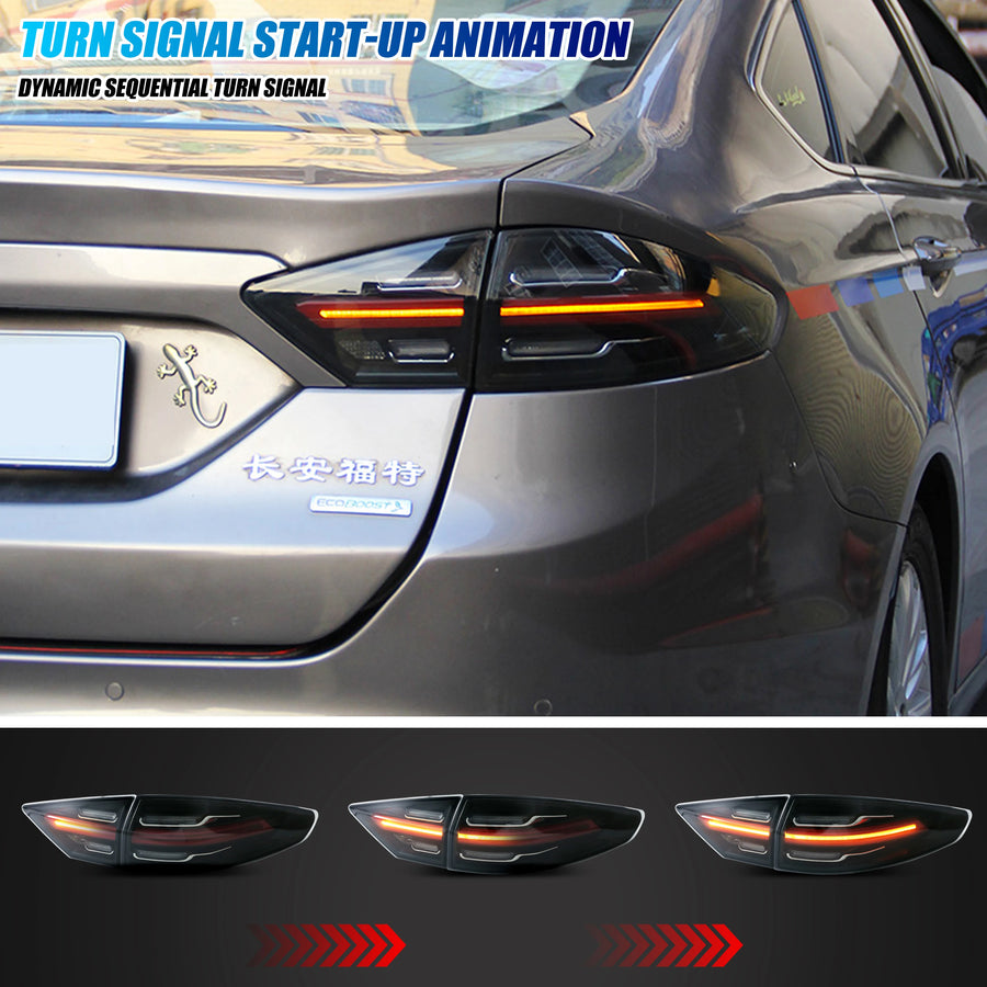 Ford Fusion Sequential LED Tail Light Pair – 2013–2016
