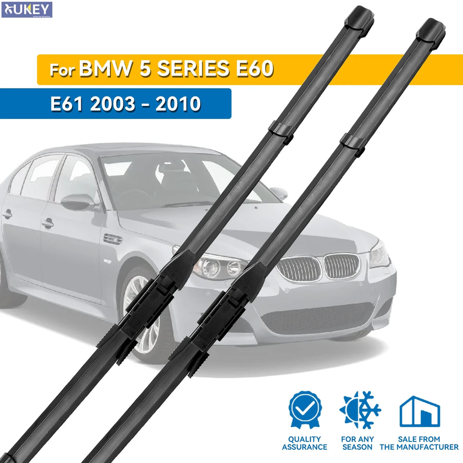 Front Windshield Wiper Blade Set for BMW 5 6 Series 2003-2010