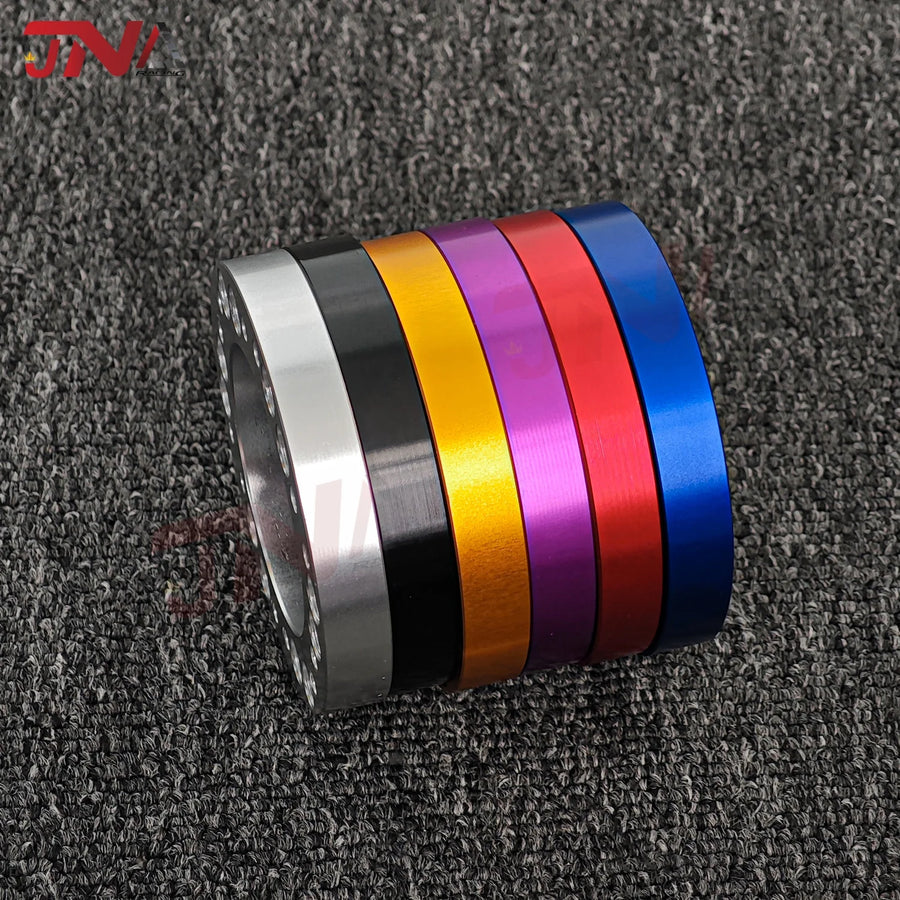 70MM 74MM PCD Steering Wheel Hub Adapter Spacer Kit 6 Bolts Universal Aluminum Steering Wheel Spacer
