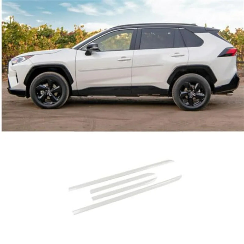 Pearl-white Side Door Body Molding for Toyota RAV4 2019-2024