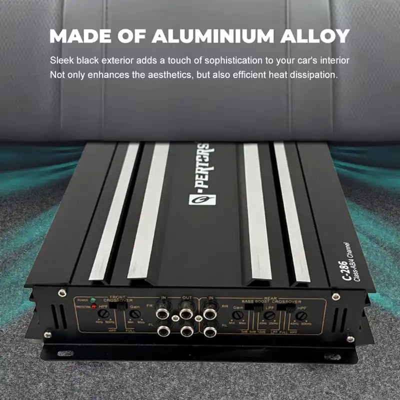 4-Channel Class AB 8800W Max Bridgeable Car Audio Amplifier