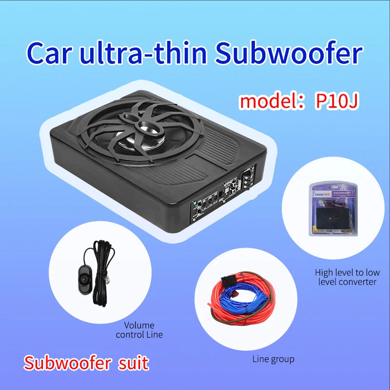 P10J 10-Inch Powered Under-Seat Car Subwoofer