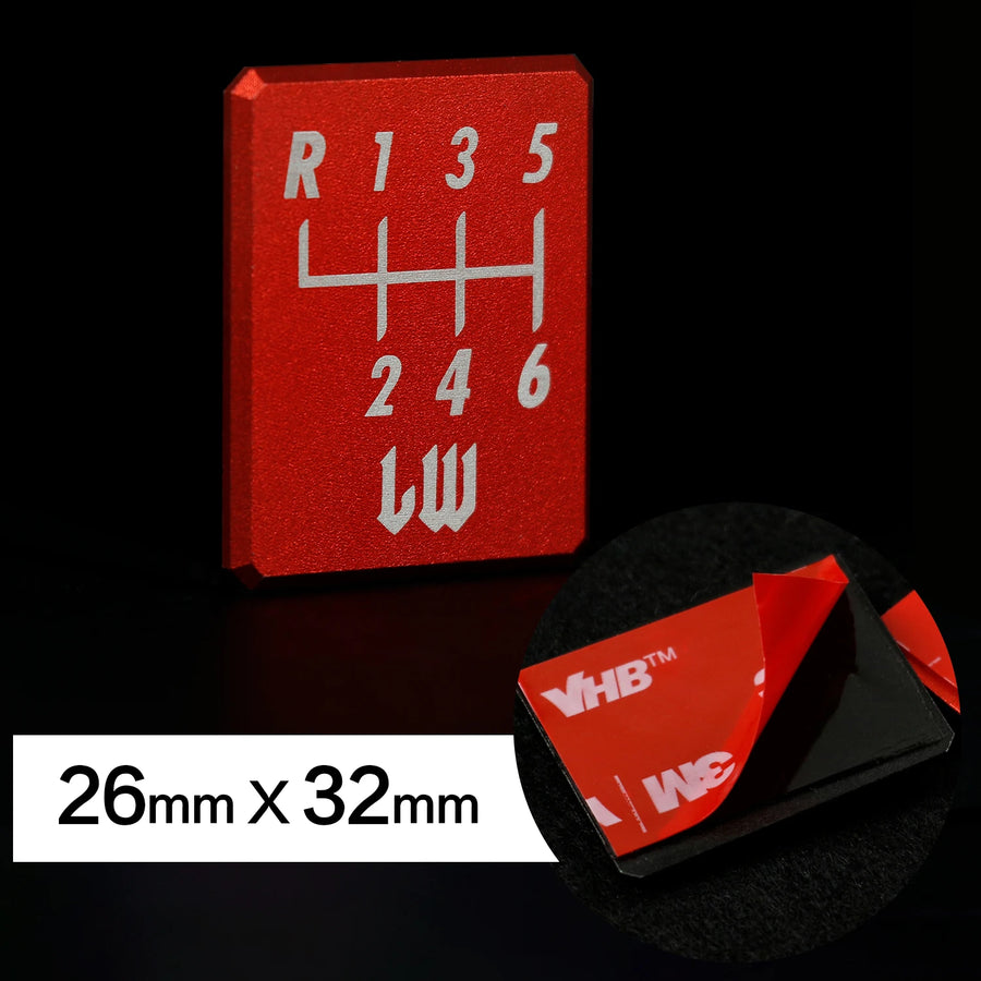 Likewise-Style Manual Shift Pattern Decal & Badge