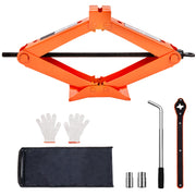 2.5-Ton Portable Scissor Jack with 3.7-17.1 Inch Lift Range