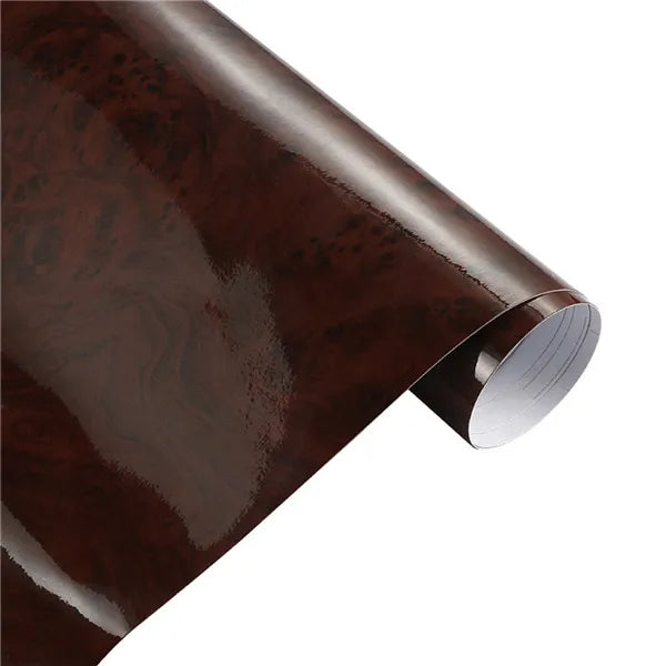 Glossy Wood-Grain Vinyl Wrap Film – 30 × 100 cm