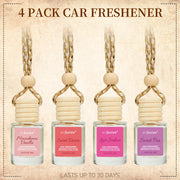 4-Pack Hanging Car Air Freshener Diffuser