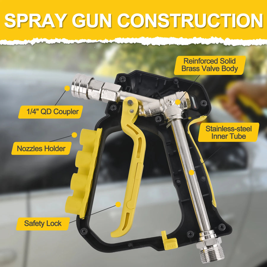 5,000 PSI Short Pressure Washer Gun – M22-14 mm