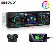 1-DIN Bluetooth 6.0 Touchscreen Car Stereo
