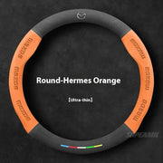 Suede Steering Wheel Cover for Mazda Vehicles