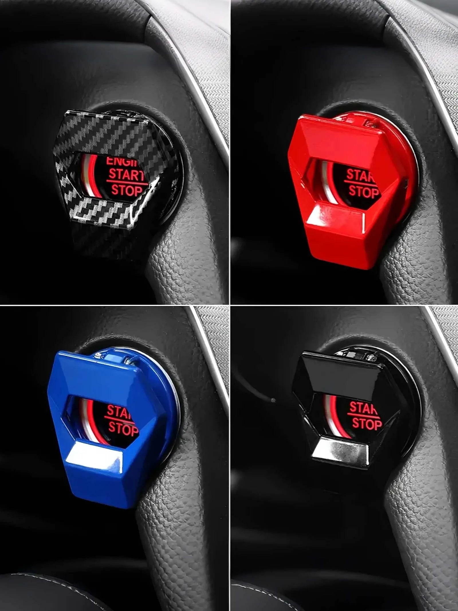 Adhesive Engine Start/Stop Button Cover – Color Options