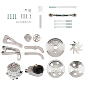 Chrome Engine Accessory Drive Bracket Kit for Chevrolet Small Block