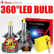 2-Piece H1/H7/H11/9005/9006 LED Headlight Bulb – 6500K, CANBUS, Projector-Compatible