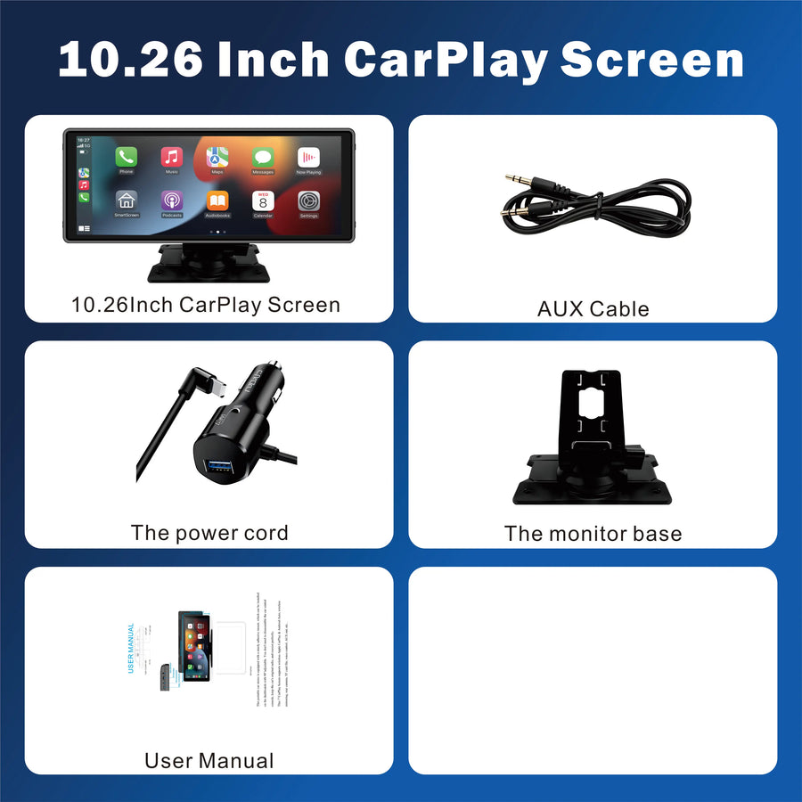 10.26-Inch CarPlay and Android Auto Touchscreen Car Stereo