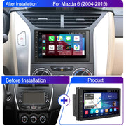 7-Inch 2-DIN Android 15 QLED Car Stereo with Wireless CarPlay and Android Auto