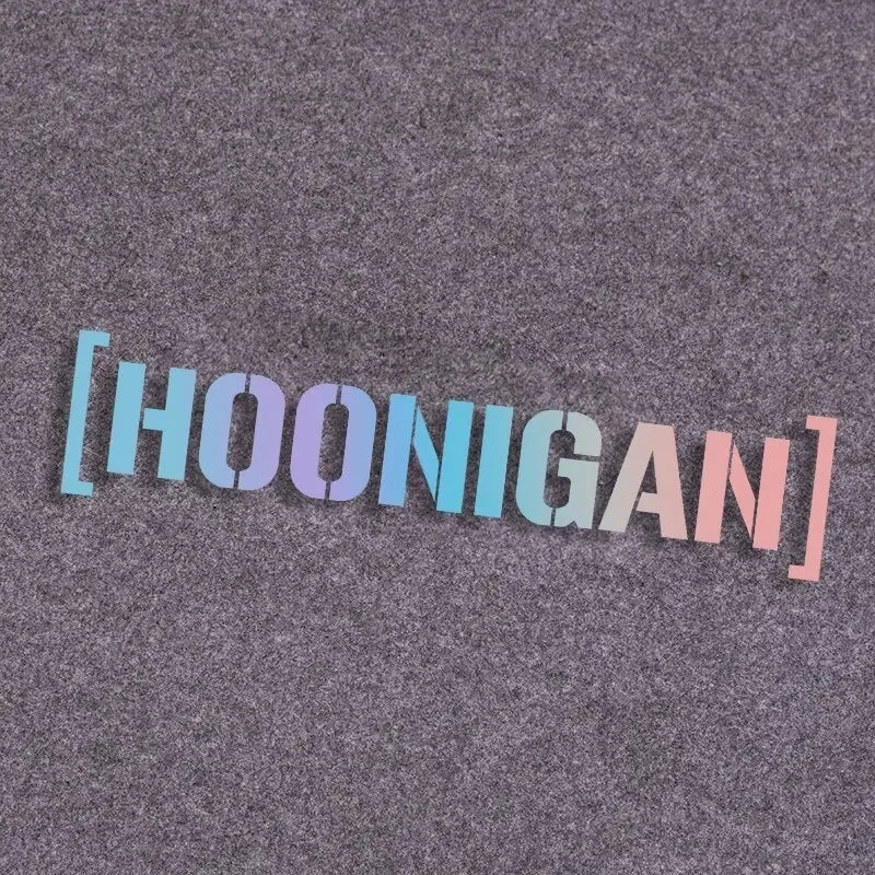 Hoonigan Reflective Letter Car Decal – 49 x 10.5 cm