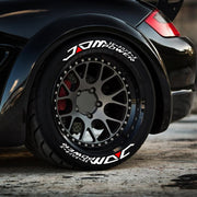 Jdm Alphabet Pvc Car Decals Tire Fashion Waterproof Automotive Accessories 3D Thickened Wheel Rim Stickers