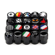 4-Piece Aluminum-Alloy Tire Valve Cap Set