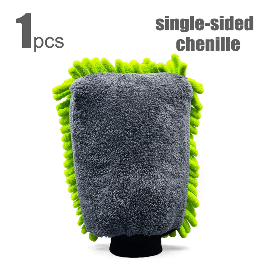 Chenille & Microfiber Car Wash Mitt Options
