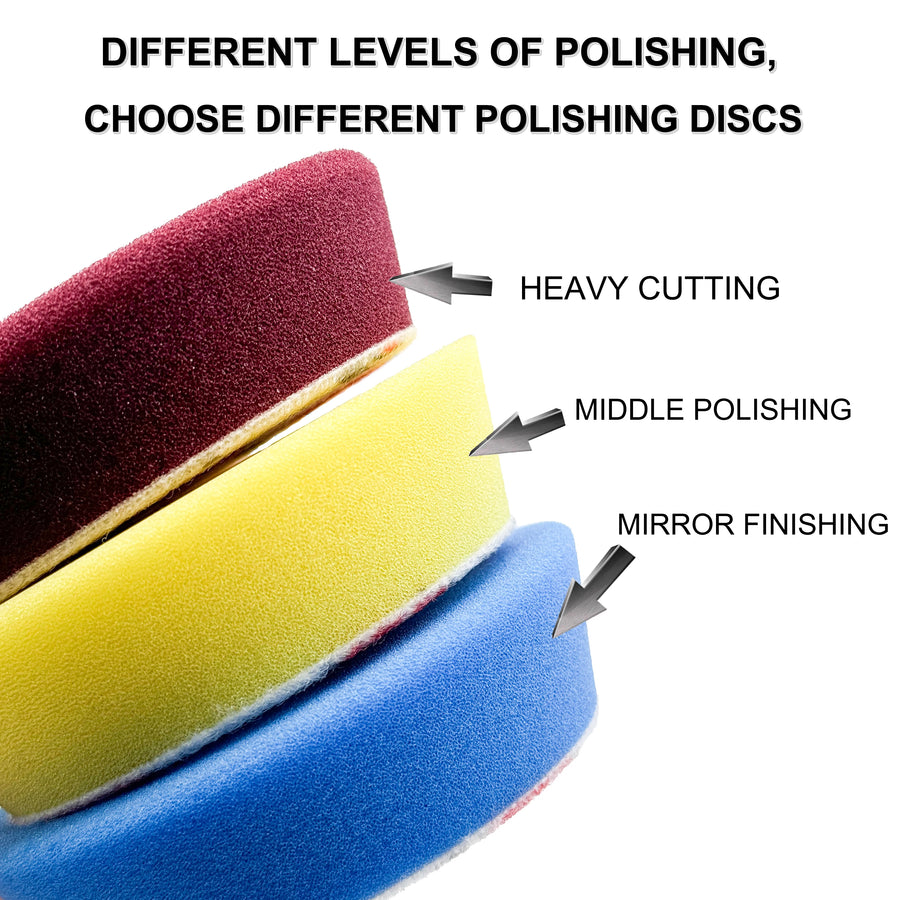 Foam Polishing Pads for 3-Inch Plates - Multi-Firmness