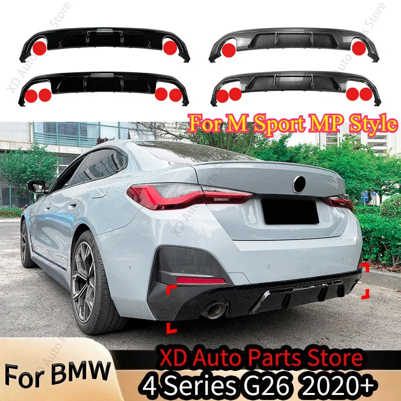 Rear Bumper Diffuser for BMW 4 Series G26 M Sport 2020+