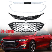 3-Piece Front Grille Set for Chevrolet Malibu 2019-2023