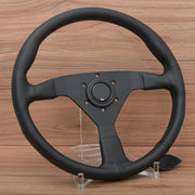 Universal 14-inch Monte Carlo Style Leather Sport Steering Wheel