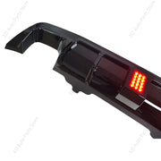 Rear Bumper Diffuser with Light Option for BMW 5 Series E60 M Sport