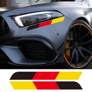 German Tricolor Door Stripe Decals – 1 or 2 Pairs