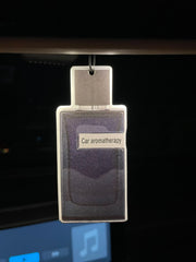 Dark Blue Men’s Perfume Bottle Hanging Car Air Freshener
