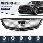 Gloss-Black Front Grille for Cadillac CT6 2016–2020