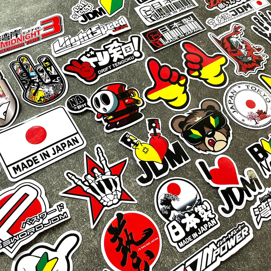 Yamaha JDM Motorcycle Vinyl Sticker Pack – Regular & Holographic Sets