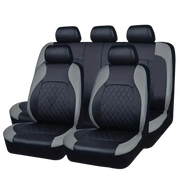 9-Piece Universal Car Seat Cover Set – Multiple Black Designs