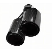 63 mm Inlet x 101 mm Outlet Carbon-Fiber Dual Exhaust Tip