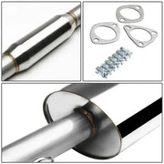 Honda CRX 1.5L Stainless Cat-Back Exhaust – 4.5-Inch Burnt Tip, 1990–1991
