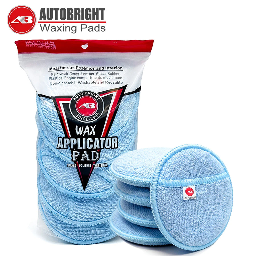 5-Inch Pocket Microfiber Wax Applicator Pads